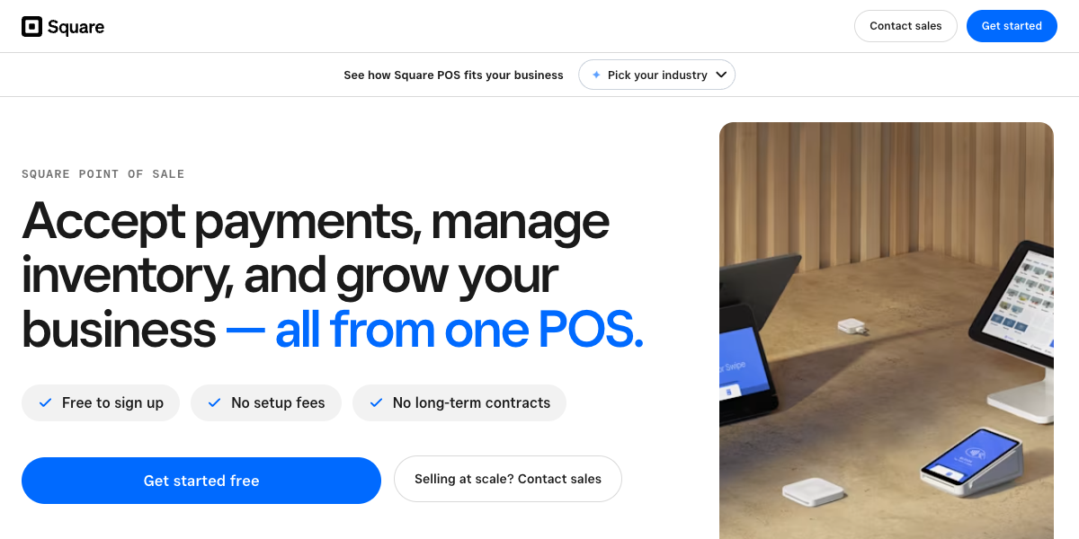 Square — composed page