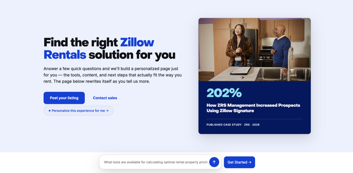 Zillow — composed page